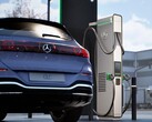 Un Mercedes-Benz en un cargador rápido (Fuente de la imagen: Mercedes-Benz)