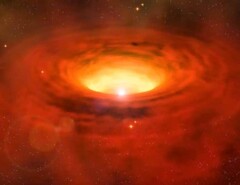 Vista artística de la estrella WOH G64 (Fuente de la imagen: ESO)