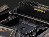 La memoria RAM Vengeance de Corsair en una placa base. (Fuente de la imagen: Corsair)