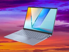 Gracias a las APU Intel Lunar Lake, el Asus Vivobook S 14 ofrece más de 17 horas de autonomía en nuestra prueba WLAN. (Fuente de la imagen: Asus, Unsplash, editado)