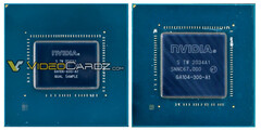La supuesta GA106 junto a la GA104. (Fuente: Videocardz)