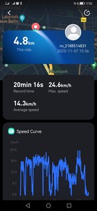 Luego otros 5 km aproximadamente (Ninebot App)