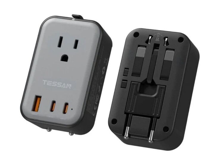 El adaptador de viaje universal ultrafino PD 20W de Tessan. (Fuente de la imagen: Tessan)