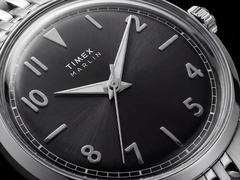 Timex 34 mm Marlin Quartz, esfera negra