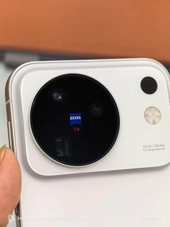 Fotografía en primer plano de la plataforma de la cámara del próximo Vivo X500