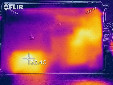 Imagen de calor en reposo - lado inferior