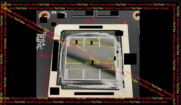 Una GPU Navi 31 dentro de un encapsulado Navi 32 de 40x40 mm. (Fuente: MLID)