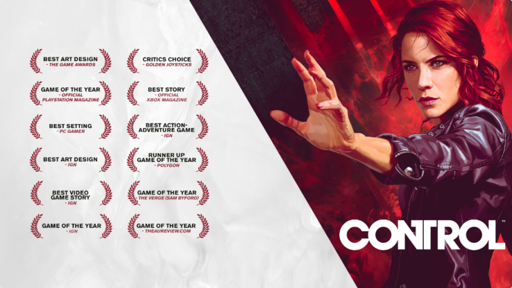 Control ha ganado un montón de premios desde su lanzamiento en agosto de 2019. (Fuente de la imagen: Epic Games/505 Games)