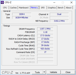 CPU-Z: Memoria