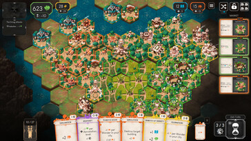 En la imagen: Una captura de pantalla de Dawnmaker en pleno juego.