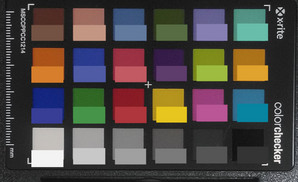ColorChecker: Los colores de referencia se encuentran en la mitad inferior de cada cuadrado