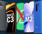 Tanto el POCO C3 como el POCO M2 han pasado a la columna "no conseguirá Android 12". (Fuente de la imagen: POCO/Google - editado)