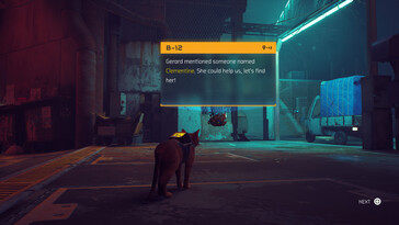 En la imagen: Una captura de pantalla del juego Stray.