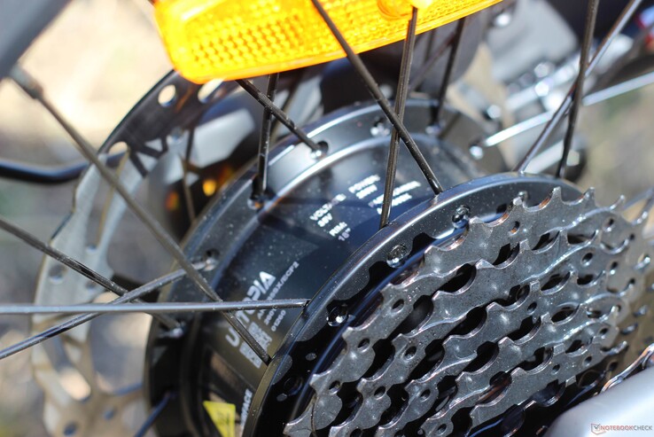 El motor integrado en el buje proporciona asistencia dinámica