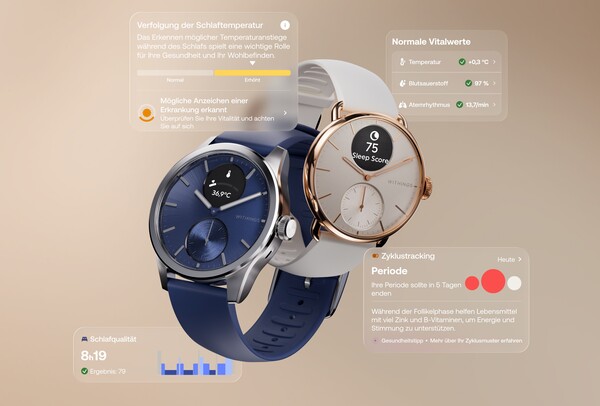 El Withings ScanWatch 2 tiene un sistema operativo actualizado que aporta nuevas funciones. (Fuente de la imagen: Withings)