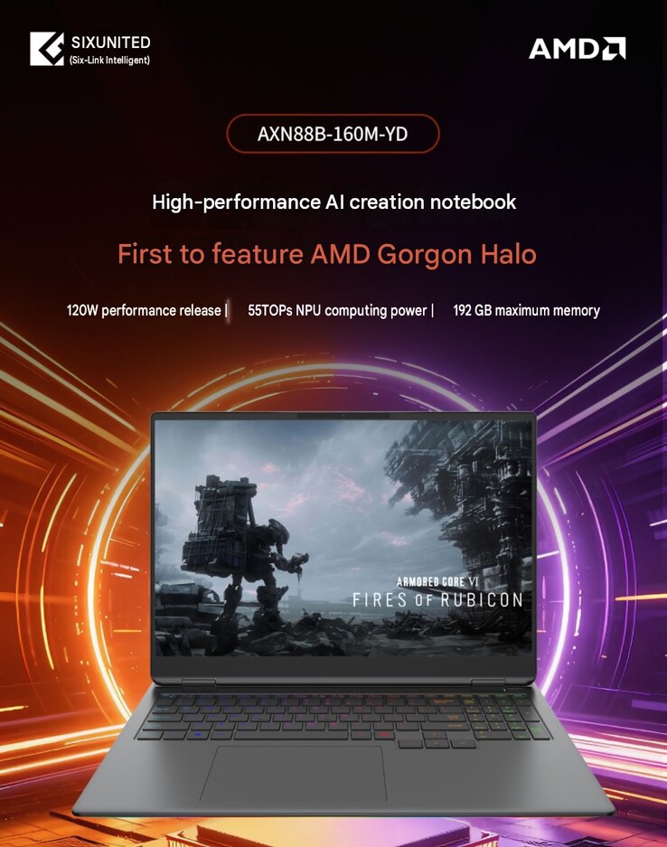 Los portátiles equipados con el procesador AMD Gorgon Helio estarán disponibles con hasta la impresionante cantidad de 192 GB de RAM. 