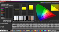 CalMAN ColorChecker (espacio de color sRGB)