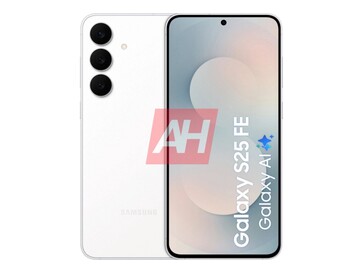 Galaxy Vista delantera y trasera de la variante S25 FE White. (Fuente de la imagen: Android Headlines)