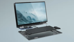 El Dell Concept Luna replantea por completo el diseño de los portátiles. (Imagen: Dell)
