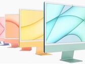 El iMac de 2021 Apple ha dividido la opinión respecto al diseño debido a su gran barbilla y sus biseles blancos. (Fuente de la imagen: Apple)