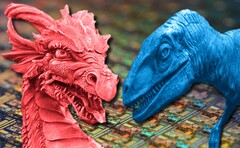 Los chips móviles Dragon Range del Team Red pueden enfrentarse a las piezas de sobremesa Raptor Lake del Team Blue. (Fuente de la imagen: Unsplash - editado)