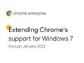 Extensión del soporte de Chrome para Windows 7 hasta enero de 2022 (Fuente: Google Cloud Blog)