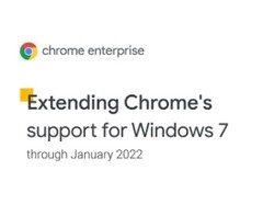 Extensión del soporte de Chrome para Windows 7 hasta enero de 2022 (Fuente: Google Cloud Blog)