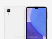 El Galaxy A23e cambia las cuatro cámaras traseras del Galaxy A23 por un único sensor trasero. (Fuente de la imagen: @OnLeaks y Pricebaba)