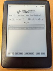 KinAmp es un reproductor MP3 para su Kindle que puede utilizarse con auriculares bluetooth (Fuente de la imagen: Notebookcheck)