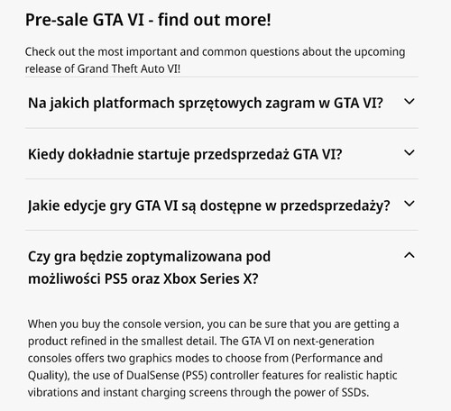 Se detallan los modos de rendimiento de GTA 6 para PS5 y Xbox