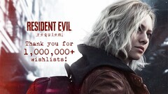 Resident Evil Requiem celebra 1 millón de listas de deseos en múltiples plataformas. Mensaje de agradecimiento en la imagen (fuente de la imagen: cuenta X de Resident Evil)