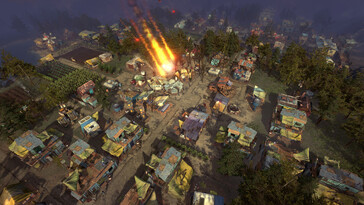 Una imagen que muestra un desastre natural en «Surviving the Aftermath».
