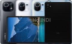 El render no oficial de la Xiaomi Mi Pad 5 tiene la protuberancia de la cámara al estilo de la Mi 11 pero con un logo diferente. (Fuente de la imagen: Xiaomi/@HoiINDI - editado)