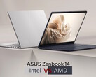 Intel-ZenBook 14 frente a AMD-ZenBook 14 (Fuente de la imagen: Asus con modificaciones)