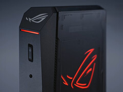 Asus ha diseñado el ROG NUC 2025 para ser utilizado verticalmente al igual que su predecesor. (Fuente de la imagen: Asus)