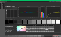 Escala de grises tras la calibración