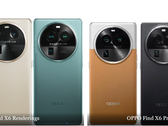 El "Find X6" frente al "X6 Pro". (Fuente: @evleaks, SparrowsNews)