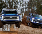 El Ford F-150 Lightning Switchgear está empezando a acercarse al territorio de los trophy trucks eléctricos. (Fuente de la imagen: Ford - editado)