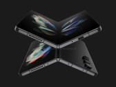 Galaxy Render del Z Fold4. (Fuente: OnLeaks x SmartPrix)