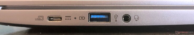 Izquierda: USB 3.1 Gen 1 Tipo-C (con alimentación y pantalla), USB 3.1 Gen 1 Tipo-A, auriculares