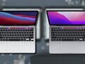 Parece que la unidad SSD de 256 GB del MBP 13 M1 es más rápida que la unidad de 256 GB del MBP 13 M2. (Fuente de la imagen: Apple - editado)