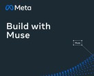 Metalogotipo con las palabras «Build with Muse» sobre un fondo oscuro