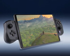 Citron 0.7 cuenta con la implementación AMD FSR 2. En la imagen: tableta ejecutando un juego de Nintendo Switch. (Fuente de la imagen: GameSir y r/zelda)