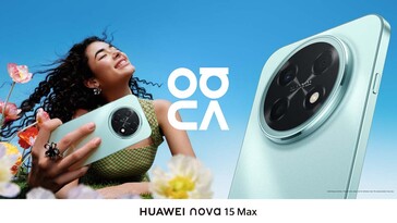El Huawei Nova 15 Max en colorway azul