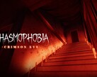 Un banner que muestra la actualización Crimson Eye de Phasmophobia
