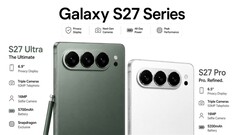Los bocetos de diseño sugieren una disposición horizontal de la cámara para el Samsung Galaxy S27 Ultra y el Galaxy S27 Pro.
