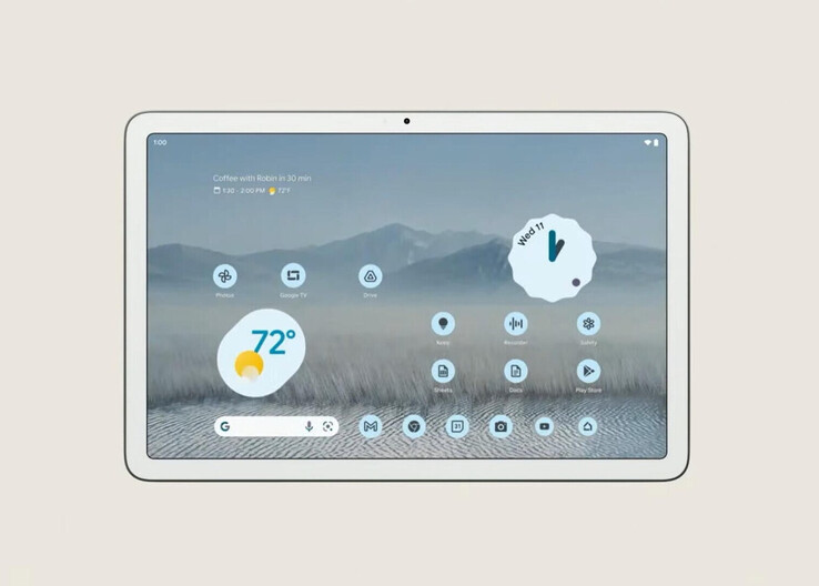 La Pixel Tablet tiene un diseño bastante soso. (Fuente de la imagen: Google)