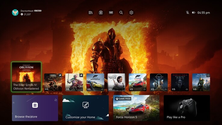 Cambios en la interfaz de usuario de la pantalla de inicio de Xbox Insider (Fuente de la imagen: Xbox Wire)