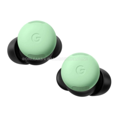 Los Pixel Buds Pro 2 en su reputado colorway 'Wintergreen'. (Fuente de la imagen: @OnLeaks & Android Headlines)