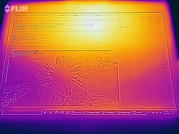 Prueba de tensión de las temperaturas de la superficie (arriba)